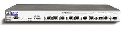 HP Hewlett Packard 6 Port Manageable Switch