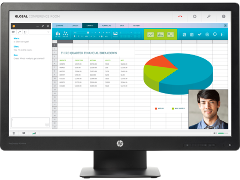 HP ProDisplay P240va 60,45 cm (23.8